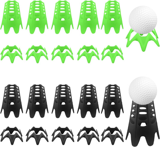20pcs Plastic Golf Tees Set for Ultimate Indoor Training by PEUTIER