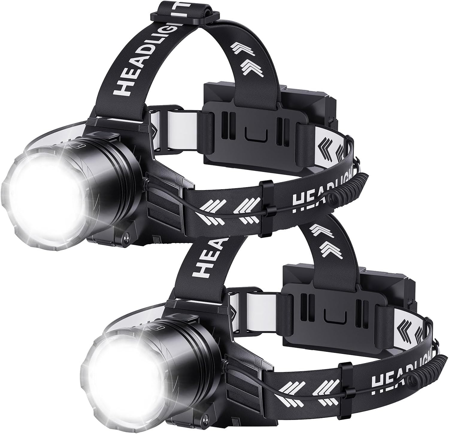 Super Bright Headlamp 2-Pack by SWZA for Outdoor Adventures