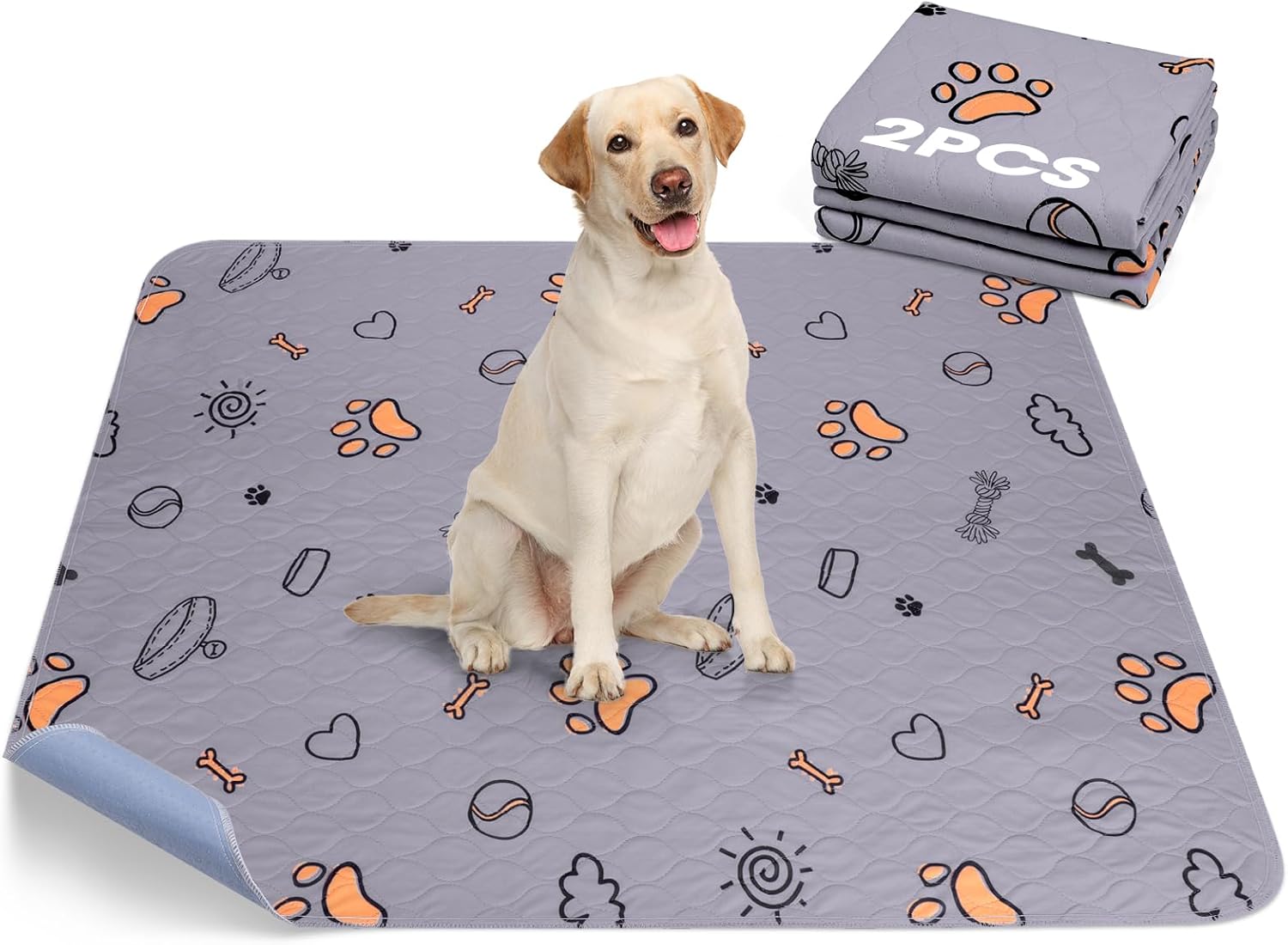 Washable Pee Pads for Dogs - Super Absorbent Reusable Training