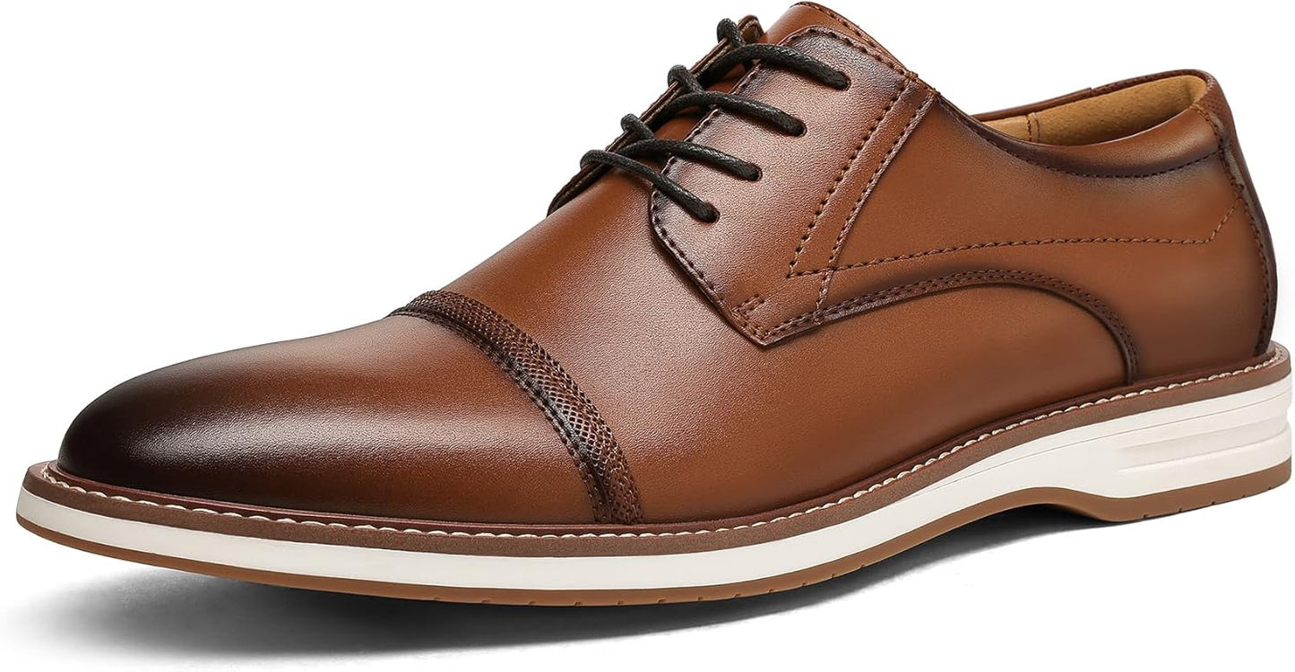 Men's Dress Shoes Business Formal Wingtip Oxford for Comfort