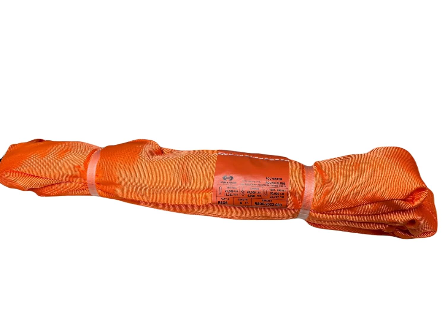 ATERET Powerlift Orange Polyester Endless Round Sling - 6 Feet