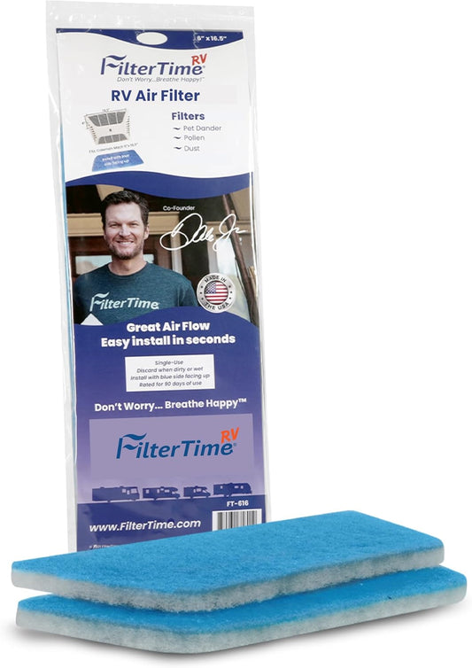 FilterTime RV 6x16 AC Air Filter - Pack of 2