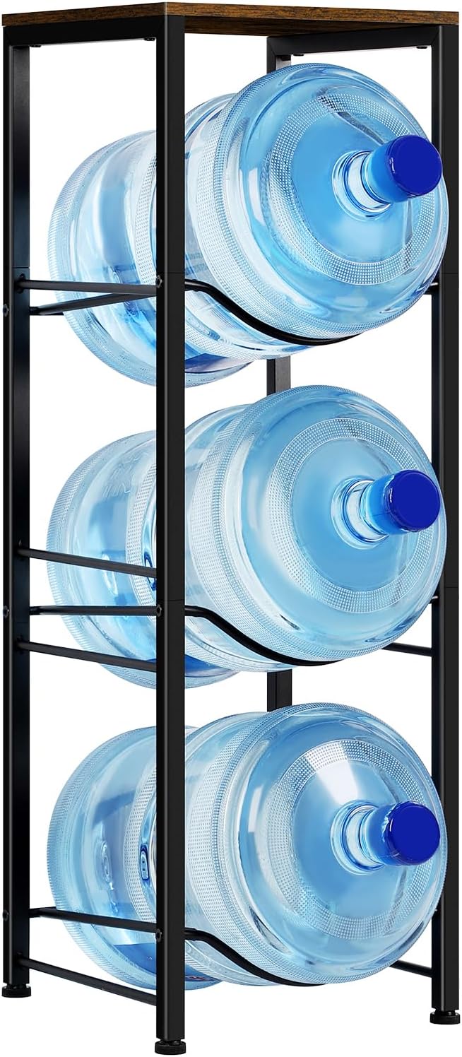 MOOACE 5 Gallon Water Jug Holder - Heavy Duty Organizer Rack