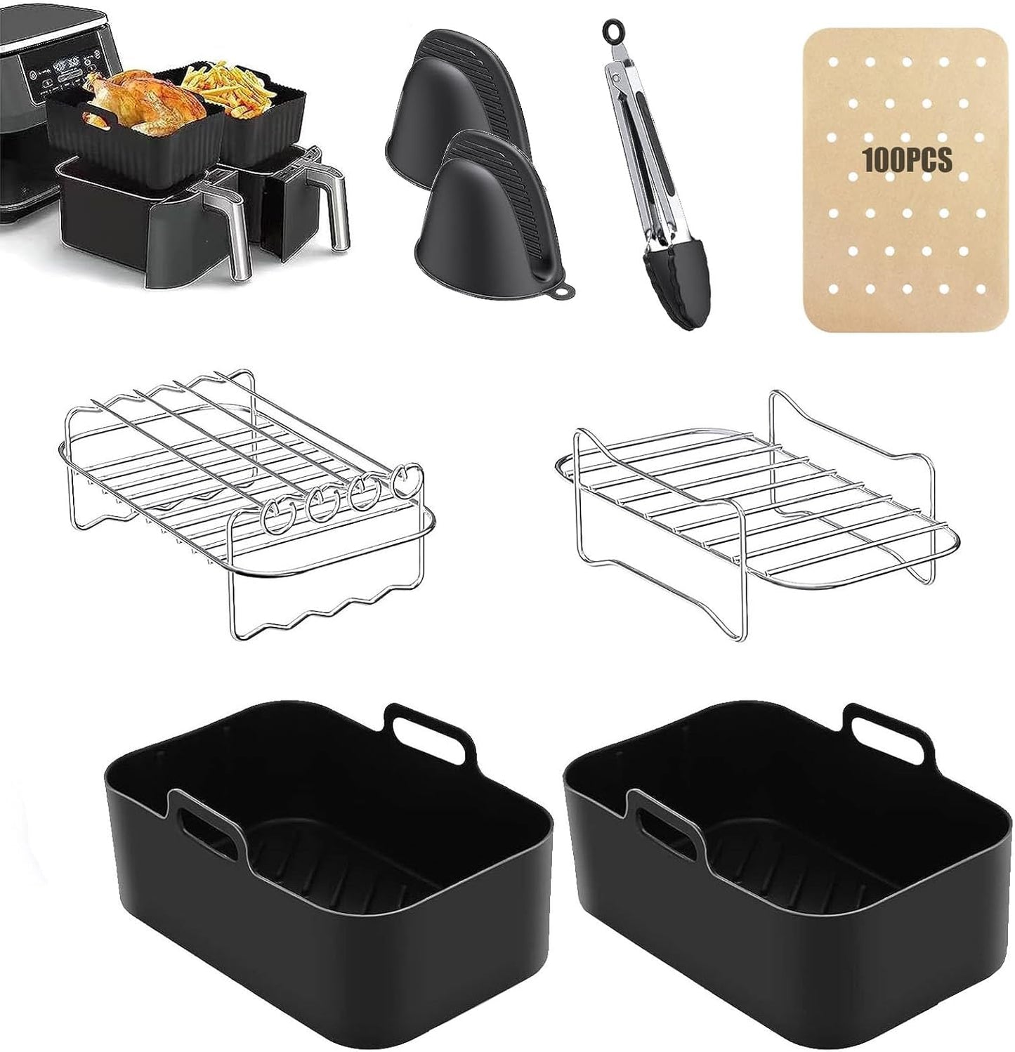 Ultimate Ninja Air Fryer Kit - 8 Accessories Set