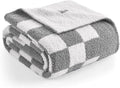 Snuggle Sac Checkered Bedding Blanket Twin Size 60x80 - Super Soft