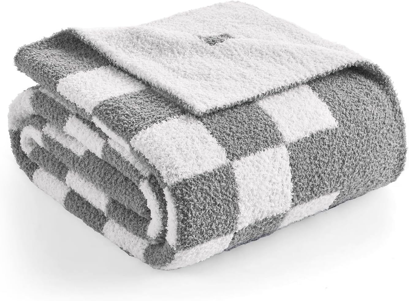 Snuggle Sac Checkered Bedding Blanket Twin Size 60x80 Inches