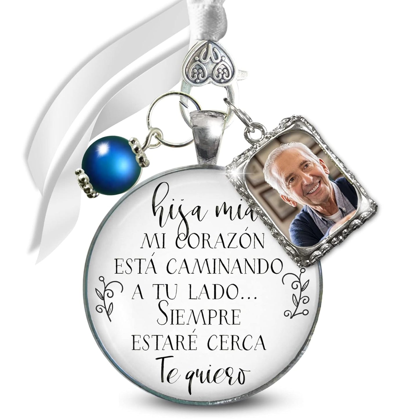 Spanish Memory Wedding Bouquet Charm for Remembrance on Your Day