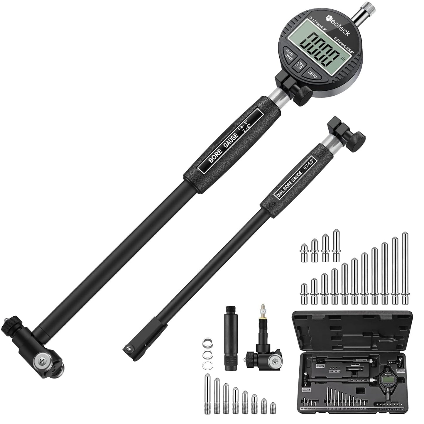 Neoteck Digital Dial Indicator Bore Gauge for Precision Measurement