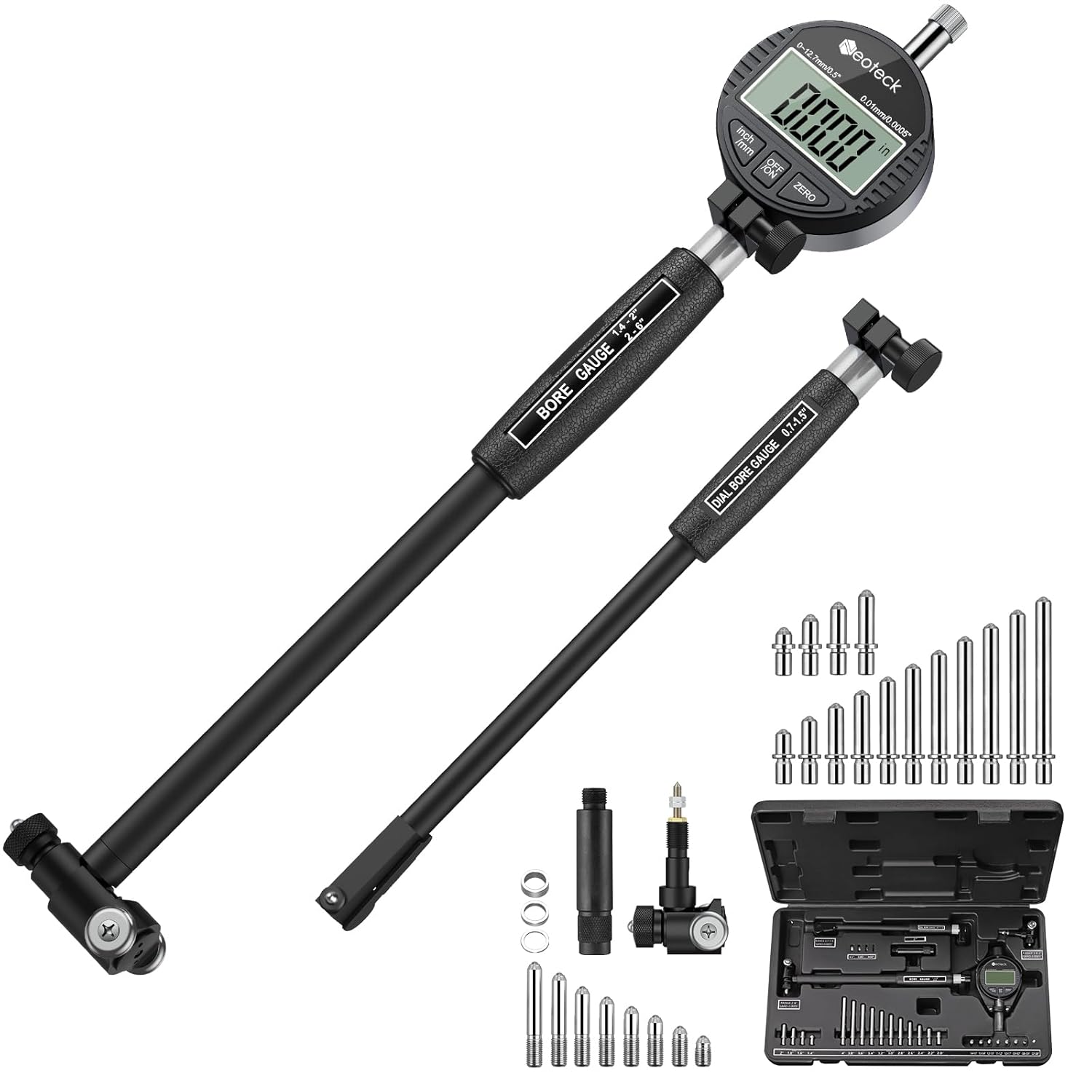 Neoteck Digital Dial Indicator Bore Gauge for Precision Measurement