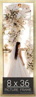 wallsthatspeak 8x36 Gold Picture Frame for Posters and Puzzles