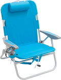 Big Boy 4-Position 13in High Seat Backpack Beach Chair - Comfortable