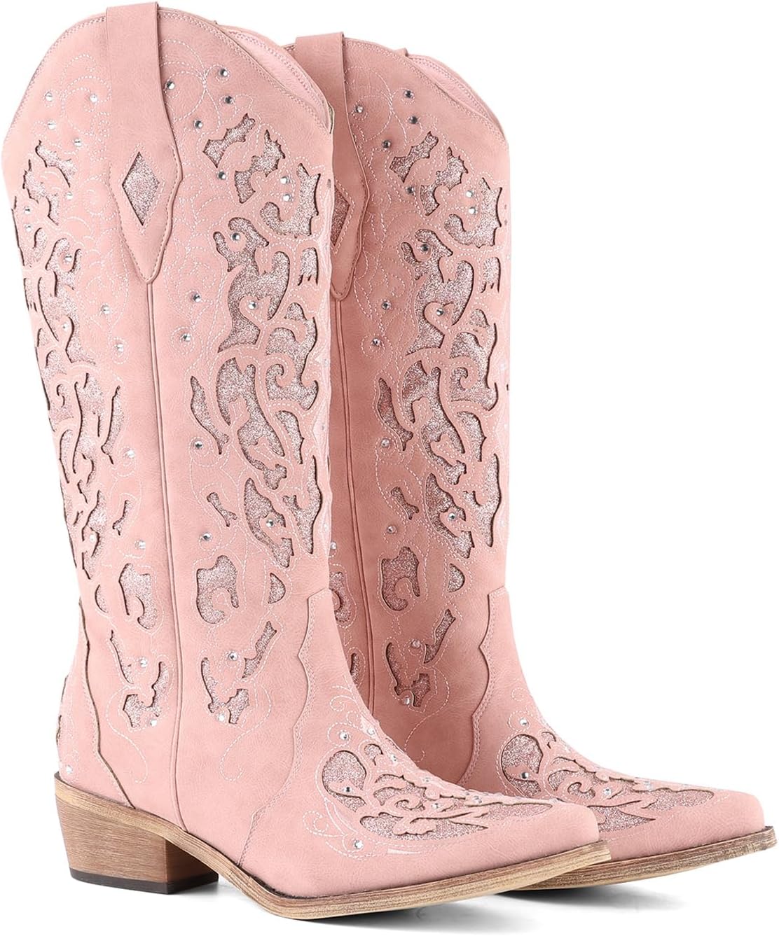 Western Cowboy Boots with Rhinestones for Women - Chic Style