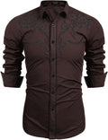 Trendy Men's Cowboy Shirt by COOFANDY for Stylish Casual Days