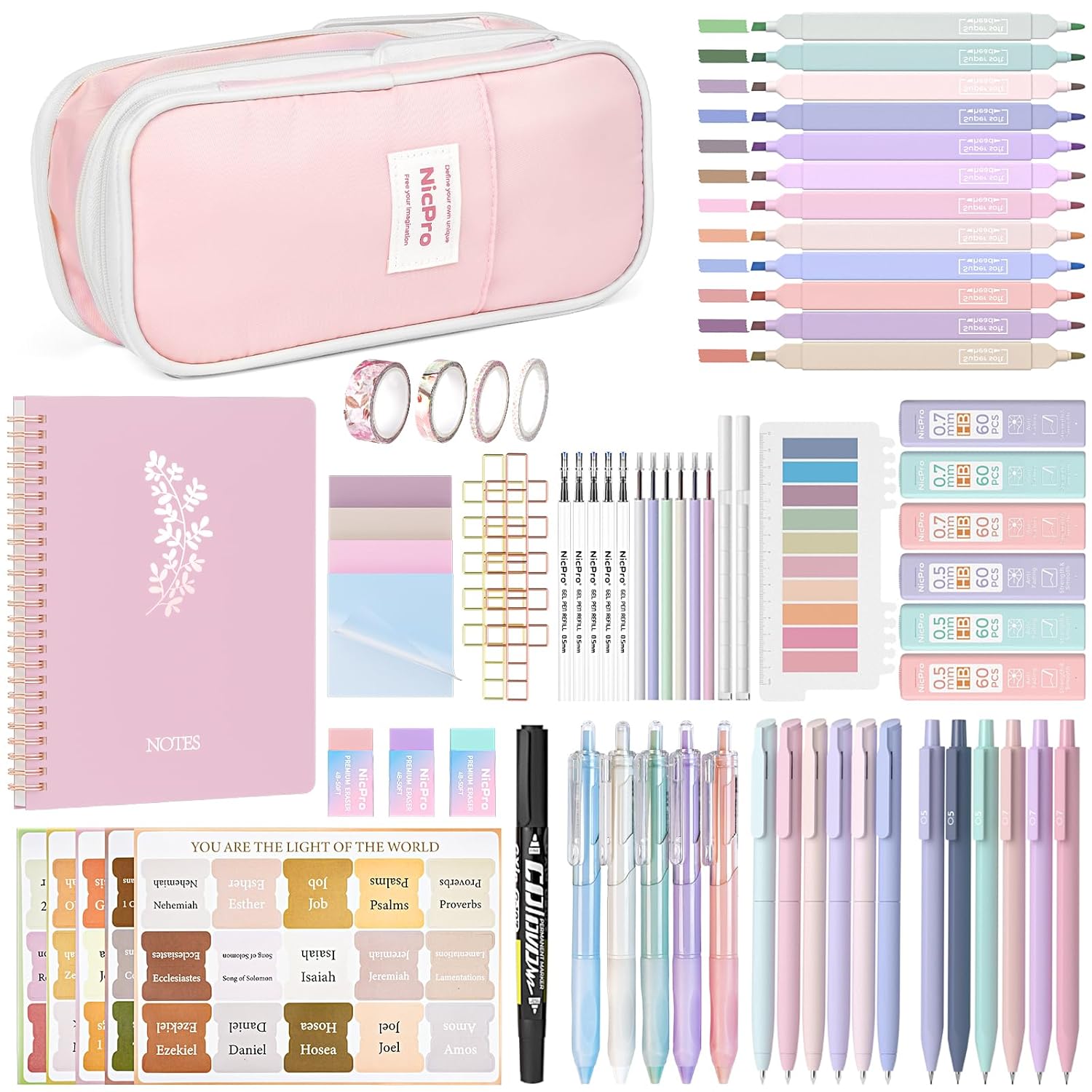 Nicpro Bible Journaling Kit for Creative Faith Study Essentials