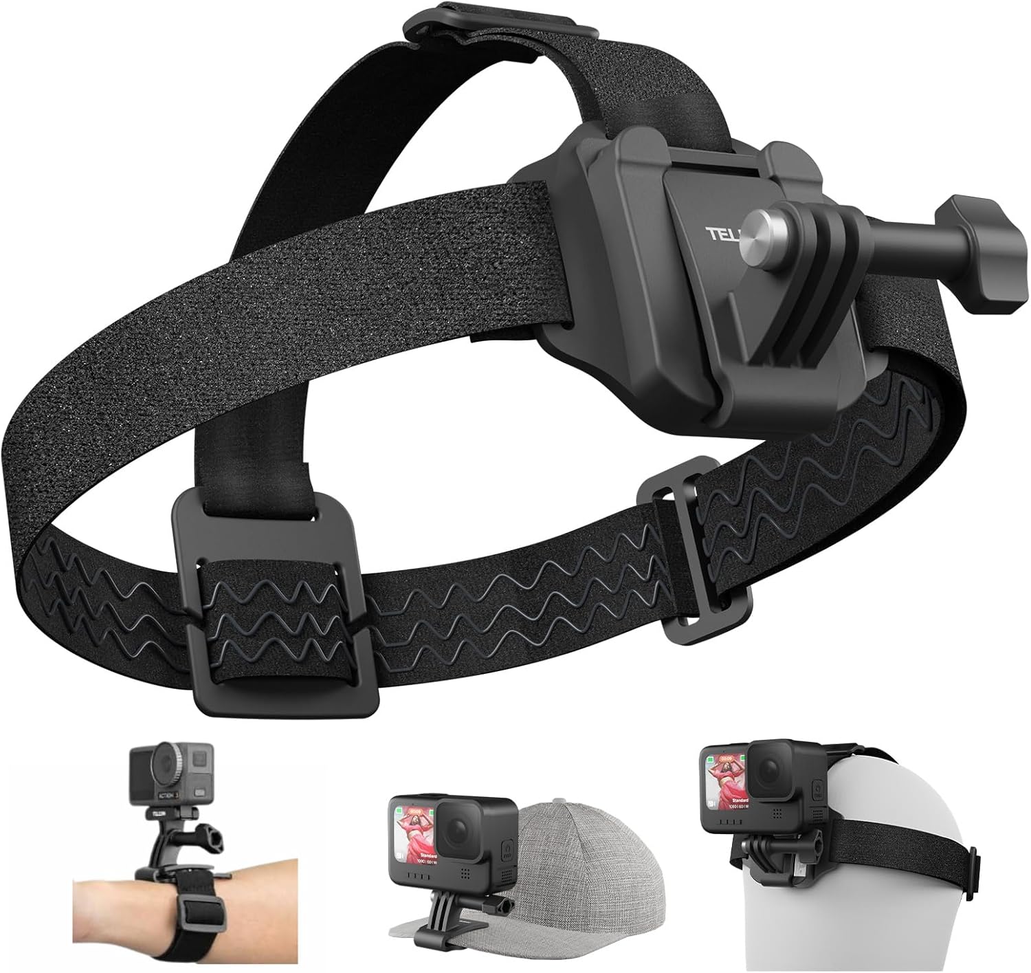 Go Hands-Free with TELESIN Head Strap Mount!