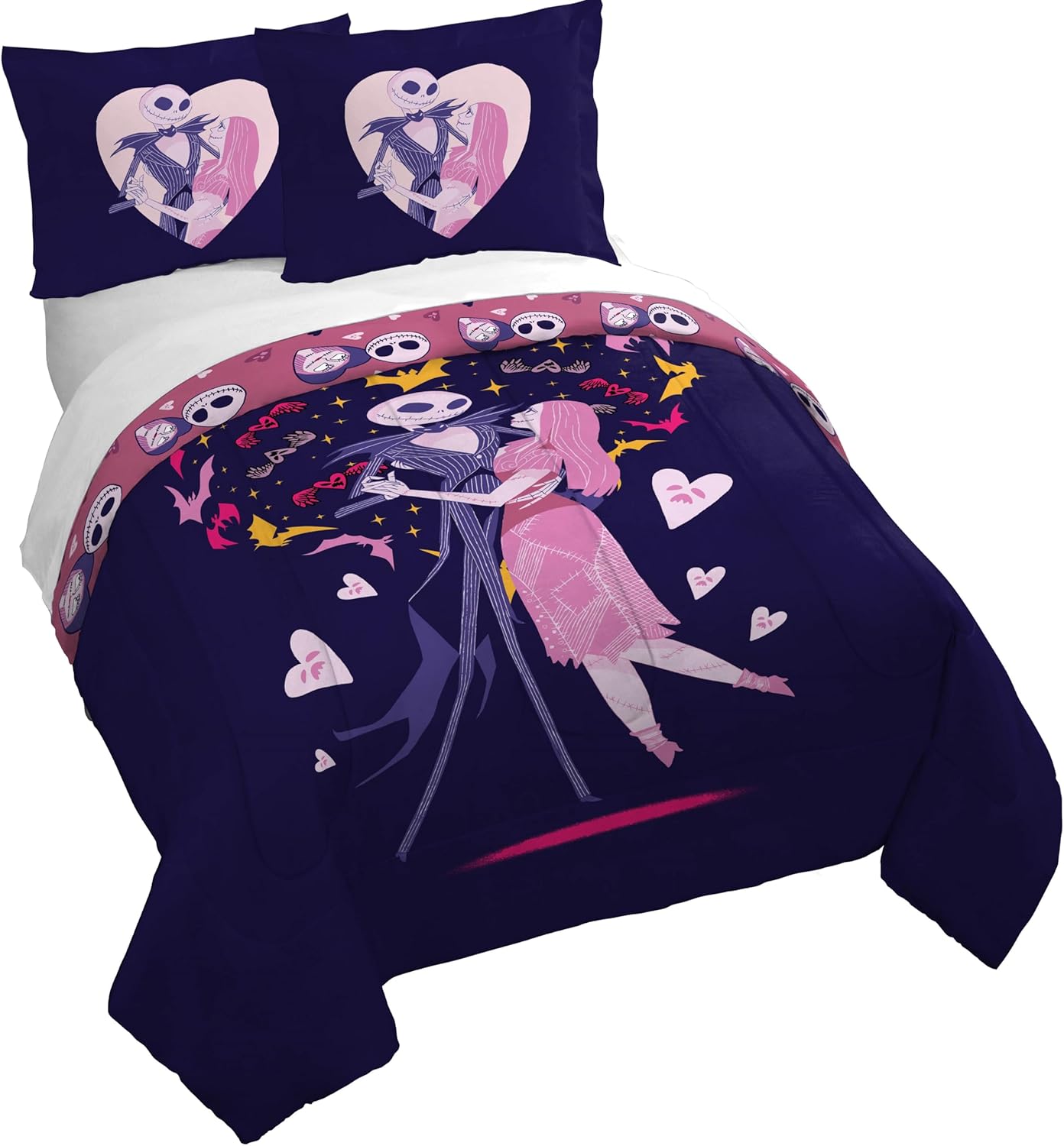 Jay Franco Nightmare Before Christmas Duvet Cover Set for Kids