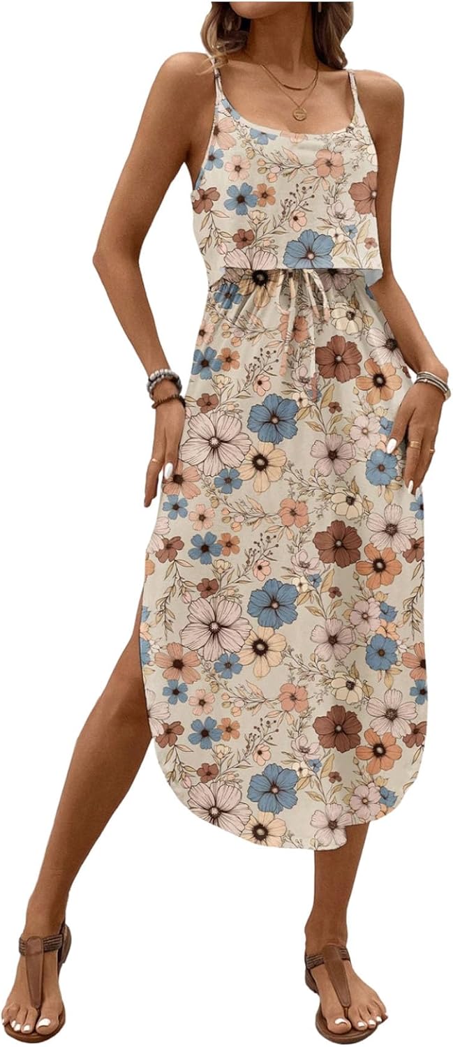 Women's Spaghetti Strap Tie Dye Cami Dress for Every Occasion