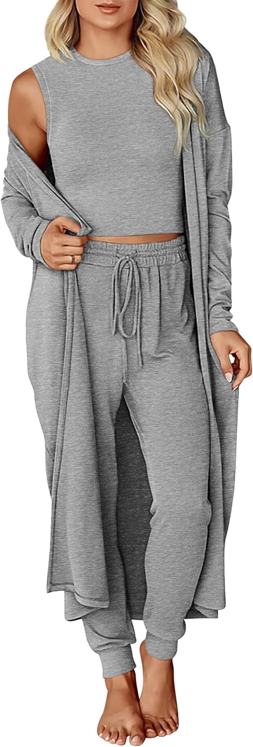 KIRUNDO 3 Piece Lounge Sets for Women Travel Outfits 2025