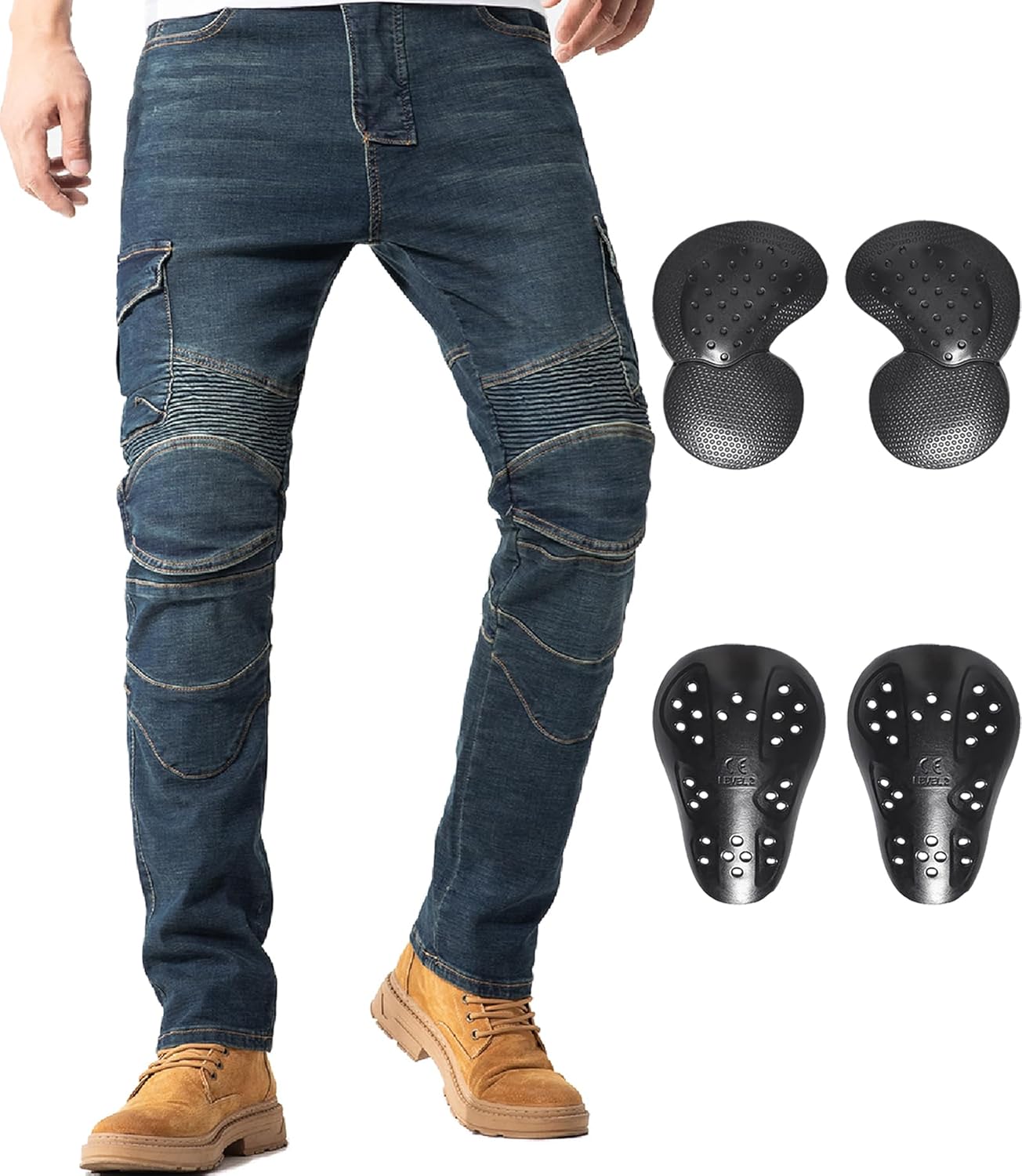 CTBQiTom Motorcycle Pants for Men with CE Armor for Safety