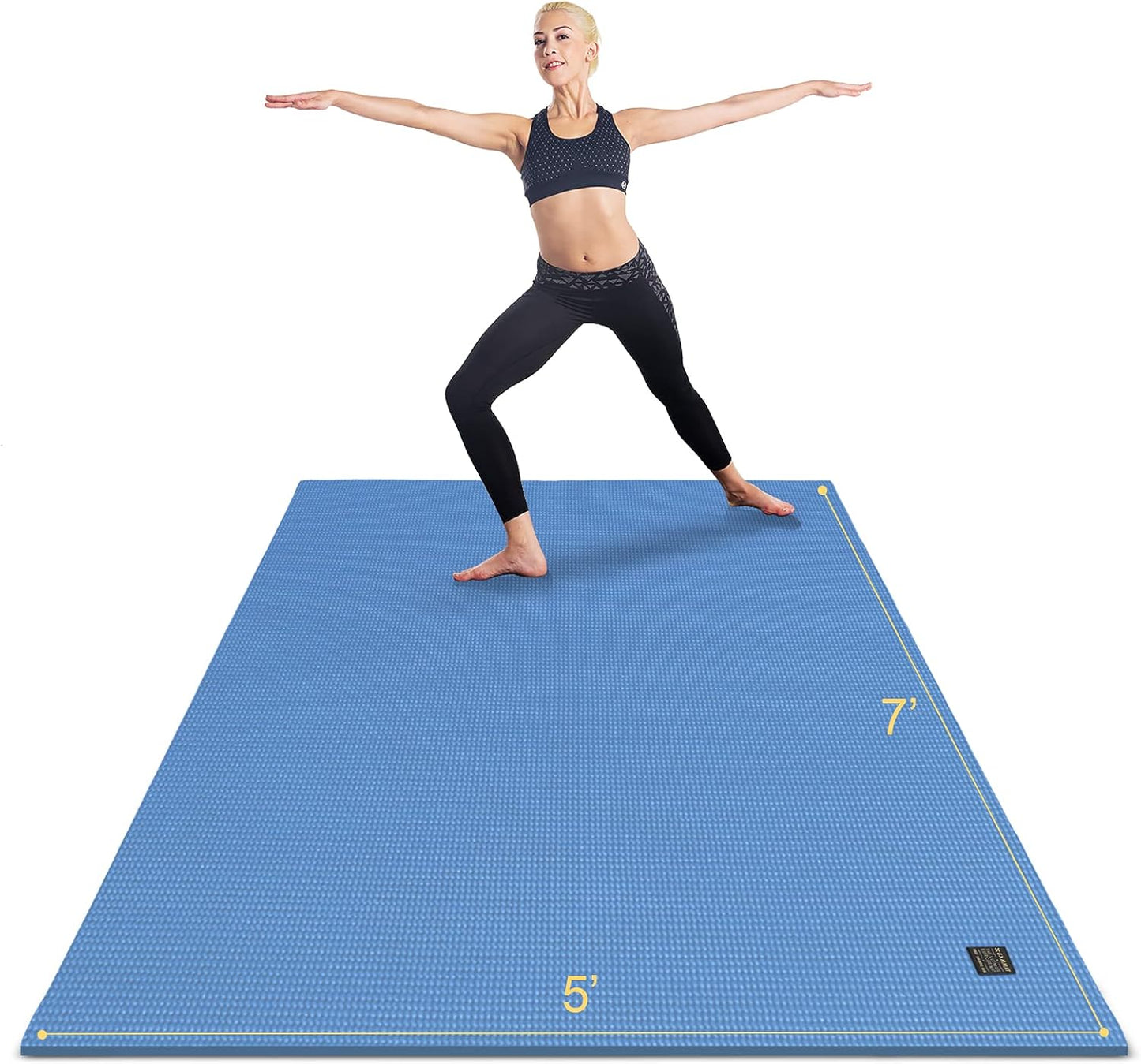 GXMMAT Large Yoga Mat for Home Gym - Extra Thick Comfort