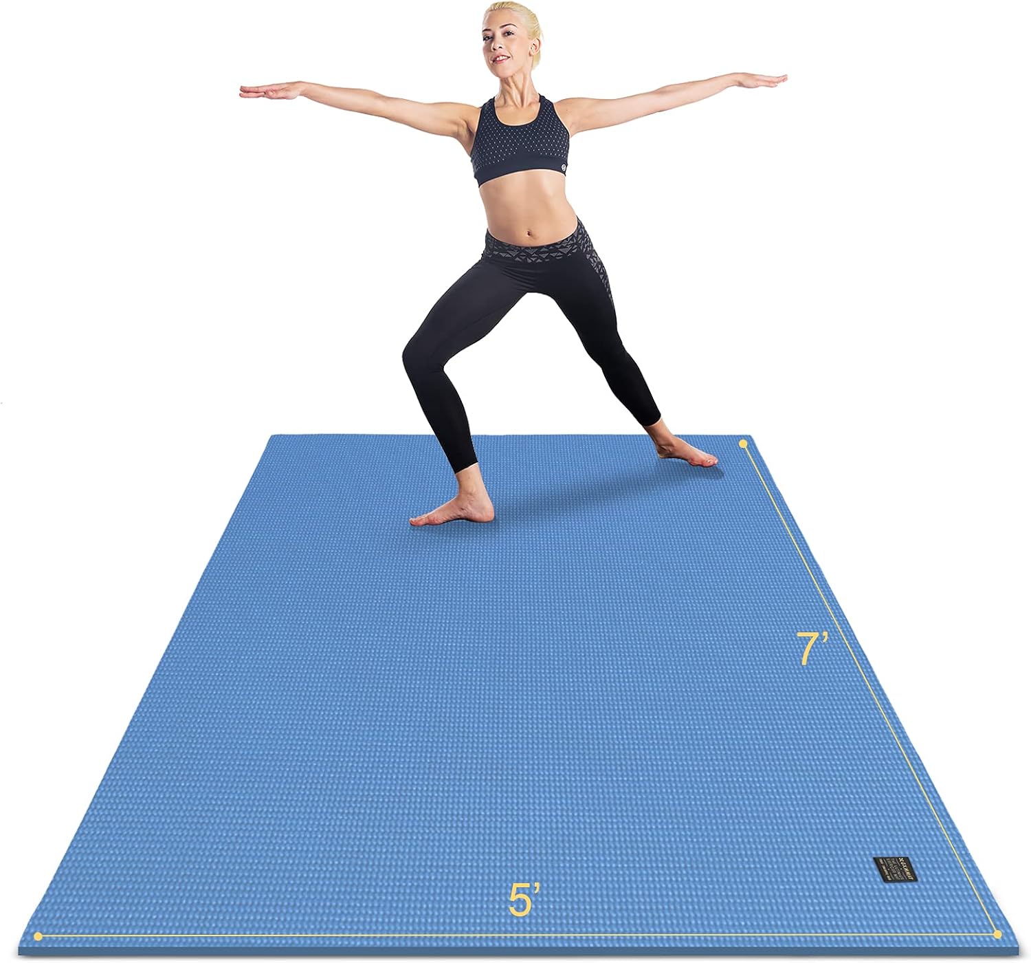 GXMMAT Large Yoga Mat for Home Gym - Extra Thick Comfort