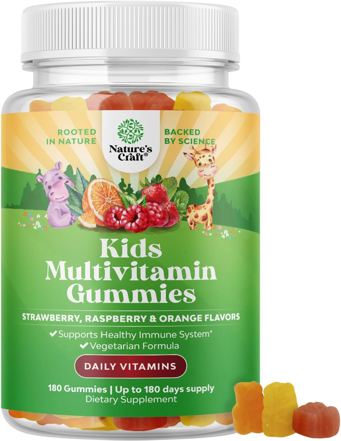 Plant Based Kids Multivitamin Gummies for Immunity Support