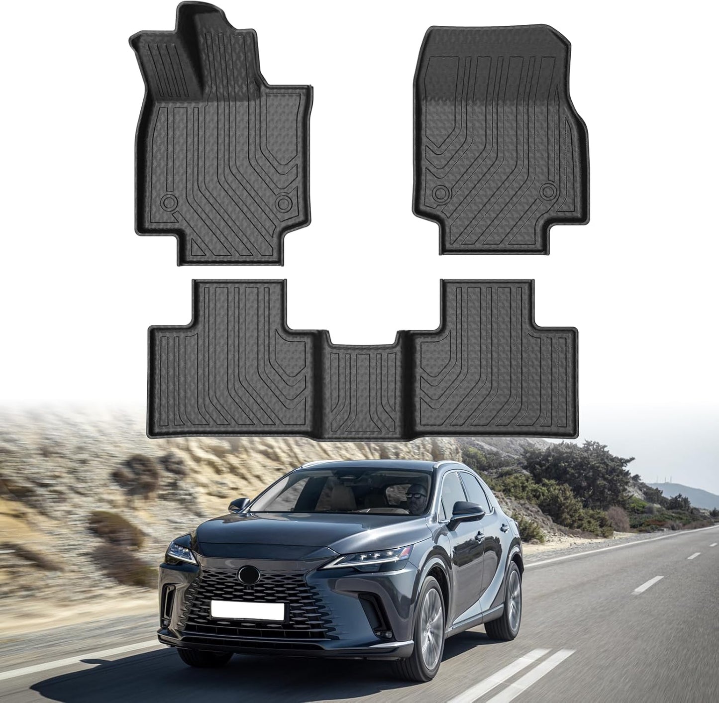 Durable All Weather Floor Mats for Lexus RX 2023-2026 Models