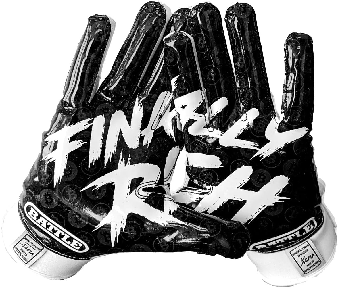 Battle Sports Back of Hand Wide Receiver Football Gloves Review