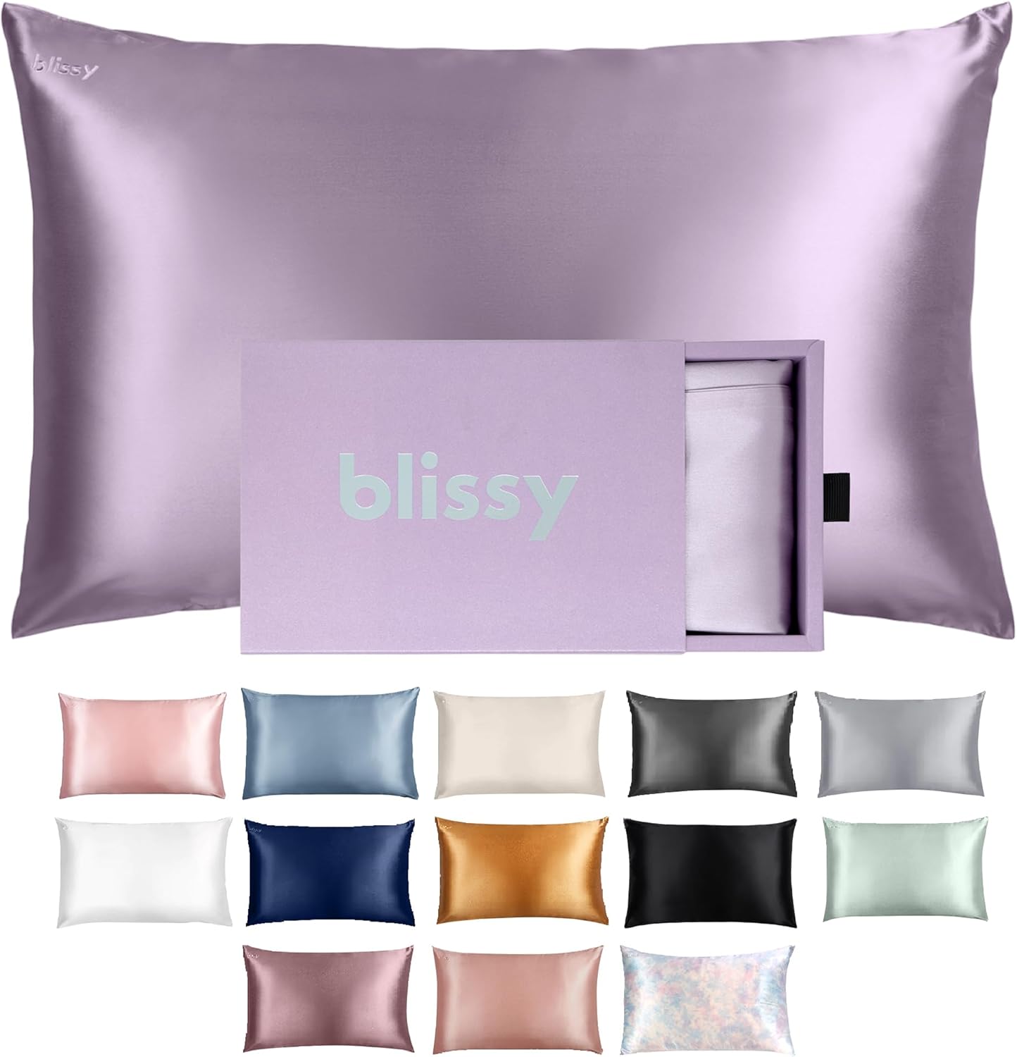 Blissy Silk Pillowcase for Hair & Skin - 100% Pure Mulberry Silk