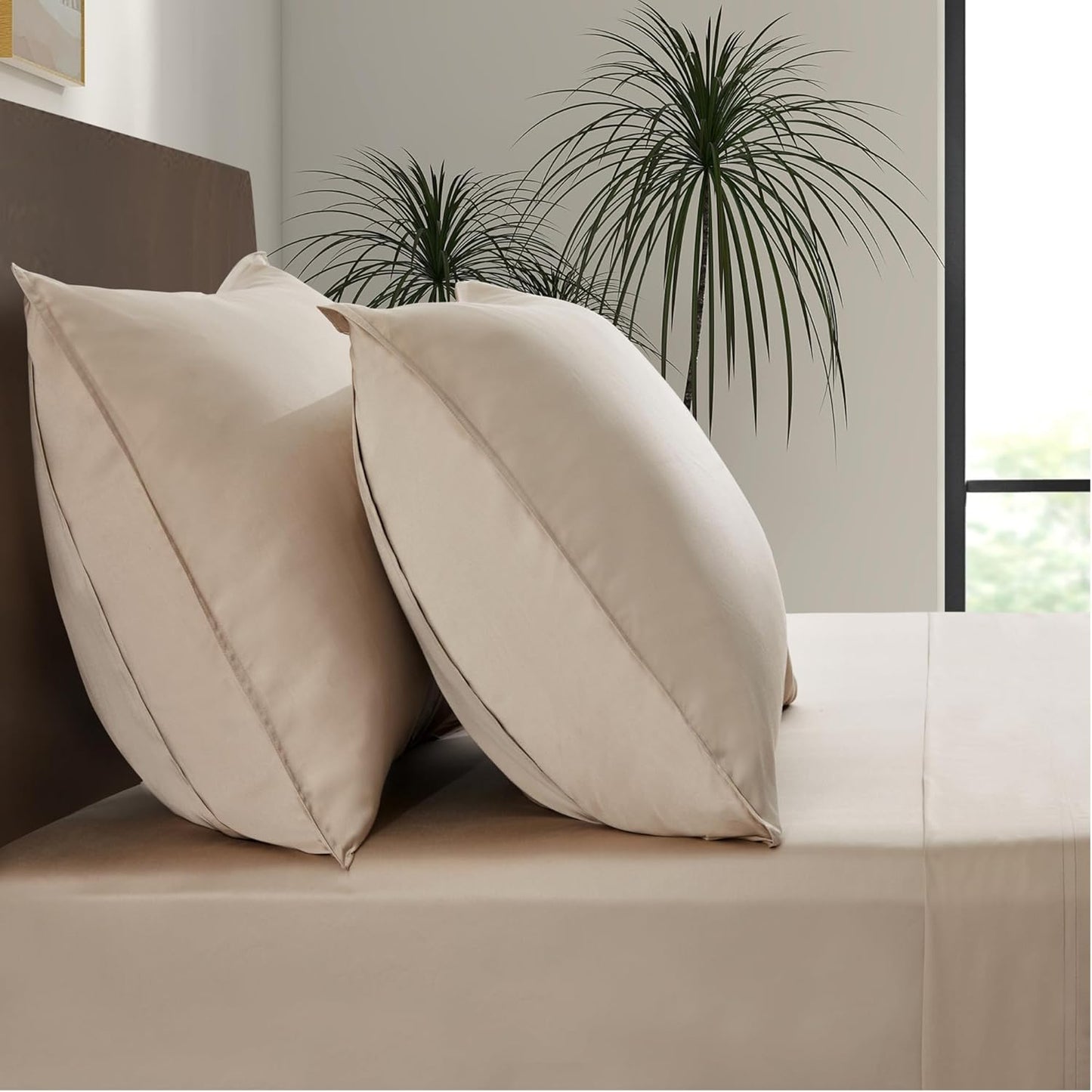 Luxury Bamboo Market Queen Envelope Pillowcase Set for Comfort