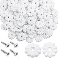 200 Pack Rosette Washers with Screws - Ceiling Rosette Buttons, 1-1/8