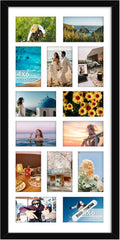 14x30 Picture Frame 4x6 Collage Frame Displays Fourteen Photos - Wall