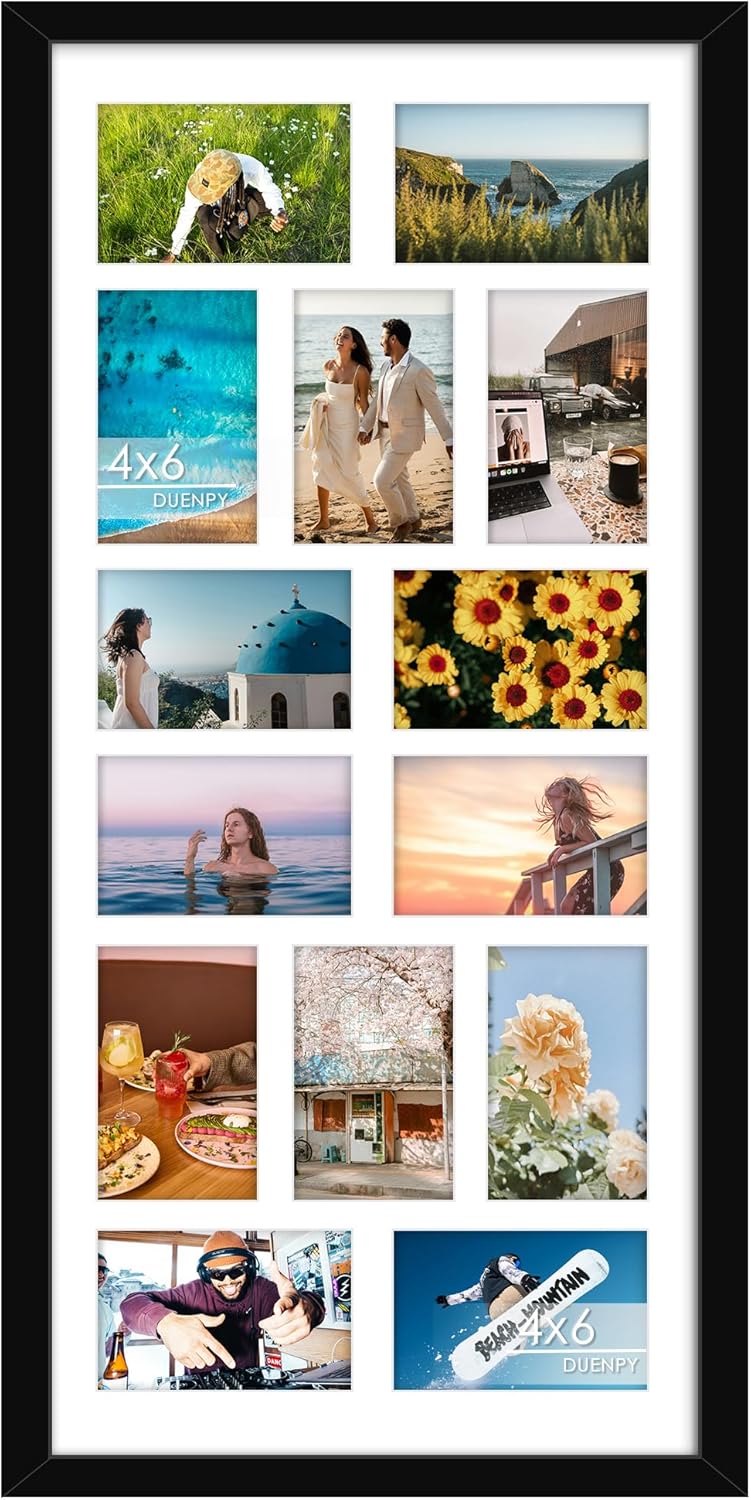 14x30 Picture Frame Collage for 4x6 Photos - Wall Decor