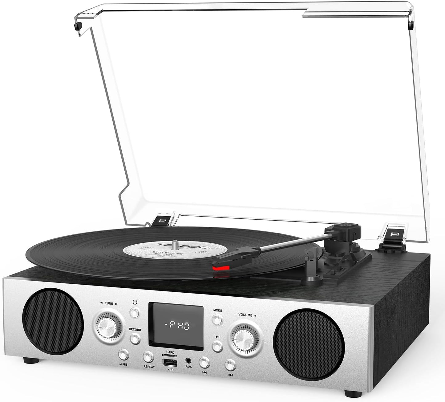 VinylsLink Record Player with Built-in Speakers and Bluetooth