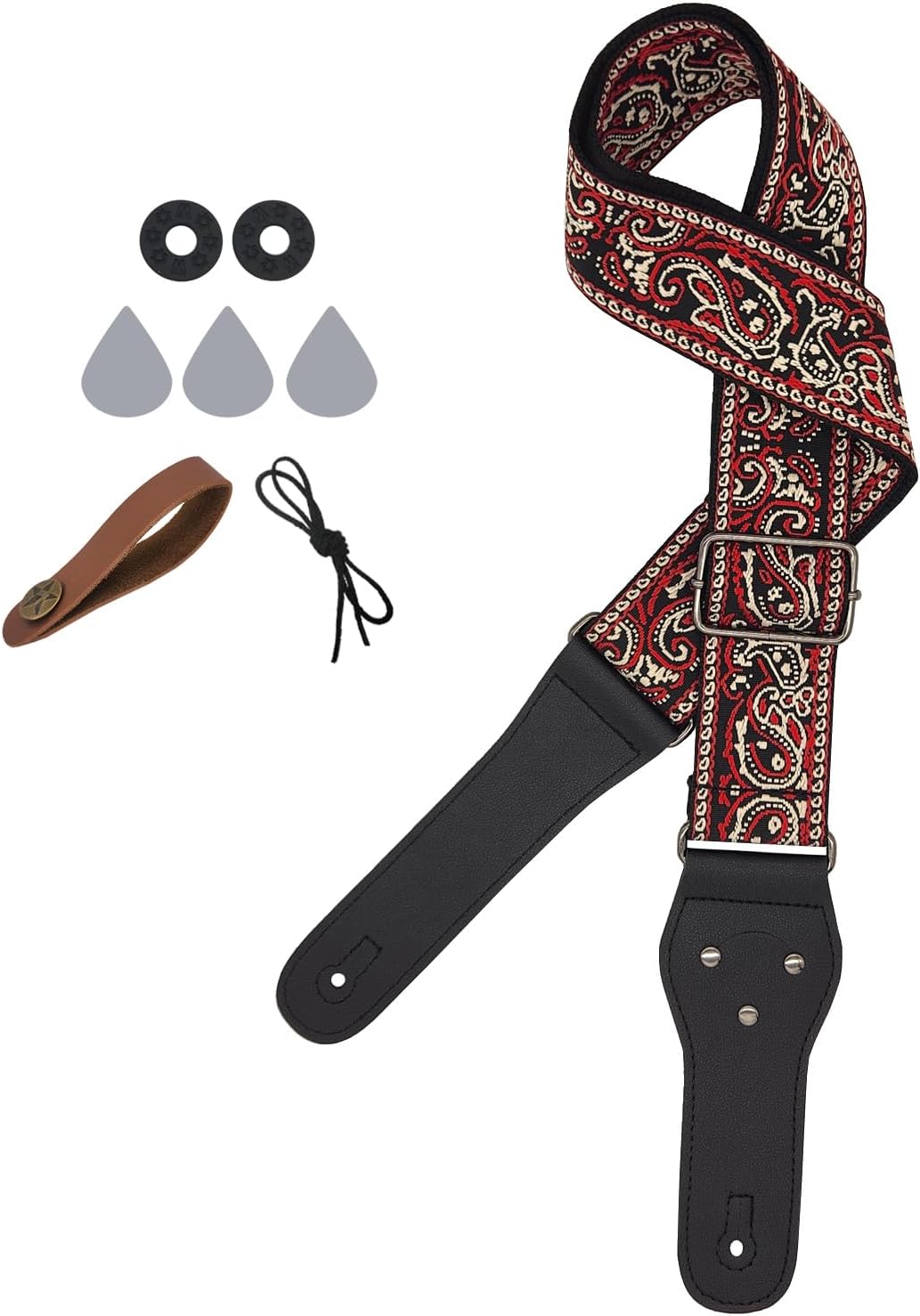 Jacquard Guitar Strap Set - Best Friend Gift!