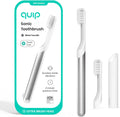 Quip Metal Sonic Electric Toothbrush for Adults with Travel Case
