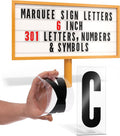 Marquee Sign Letters 6 in for Letterboards - 301 Piece Set