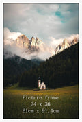 24x36 Poster Picture Frame White Textured Metal Frame - Clean