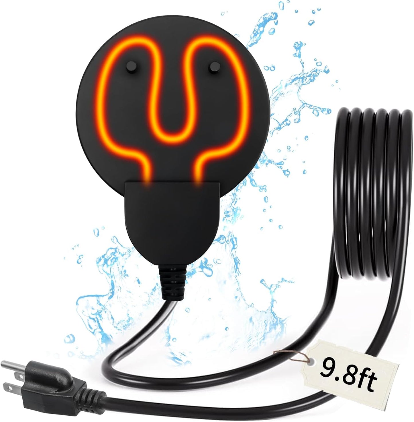 500W Aluminum Bird Bath Heater - Frost-Free Water for Birds