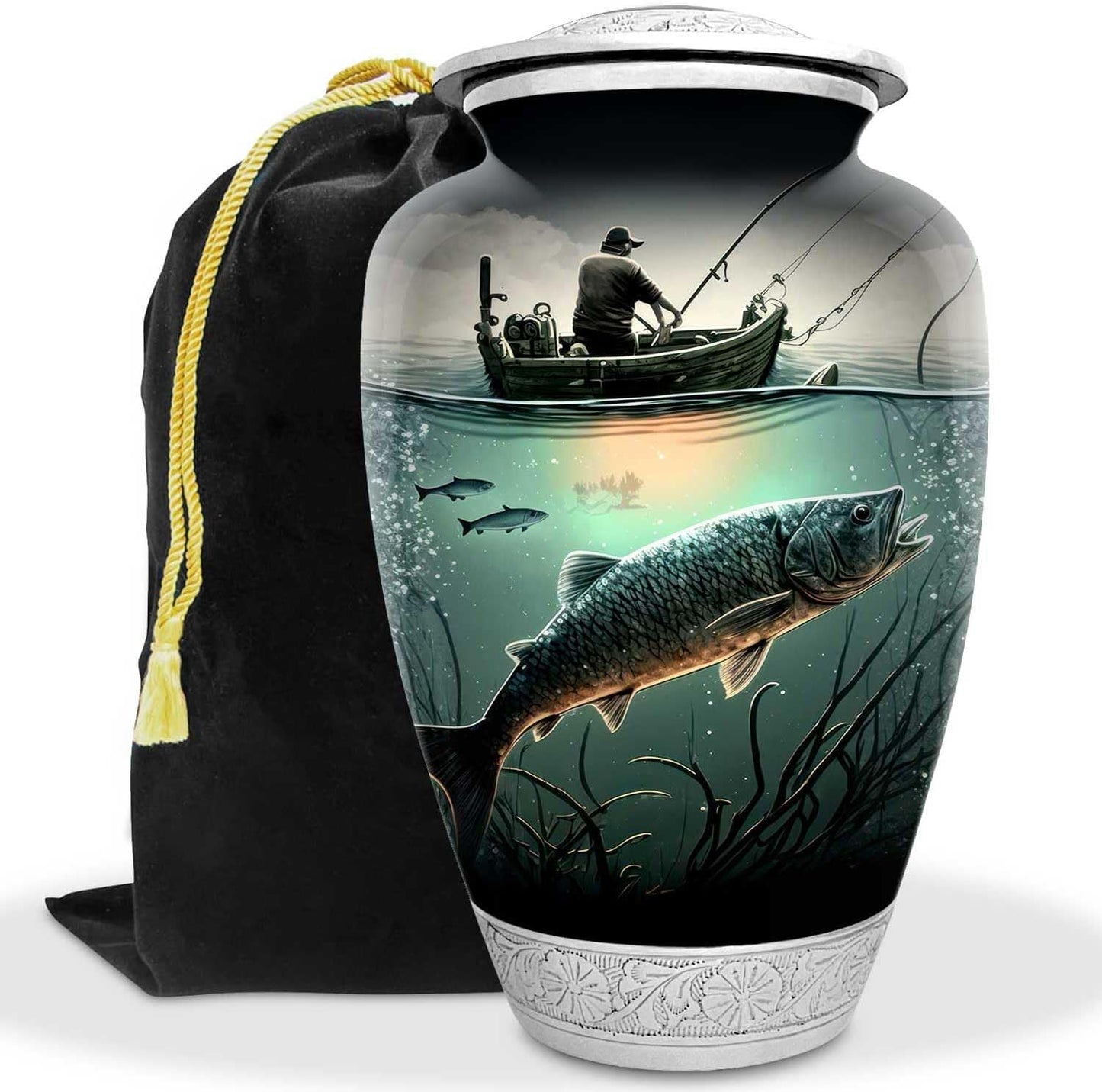 Fishing Urn for Human Ashes | Handcrafted Memorial for All