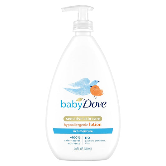Dove Baby Sensitive Skin Lotion, 24-Hour Moisture