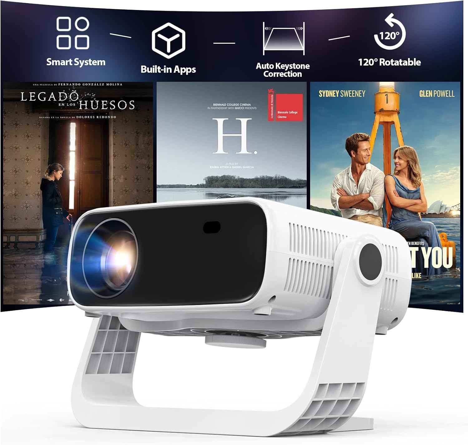 Wielio 2025 Smart Projector: Ultimate Connectivity