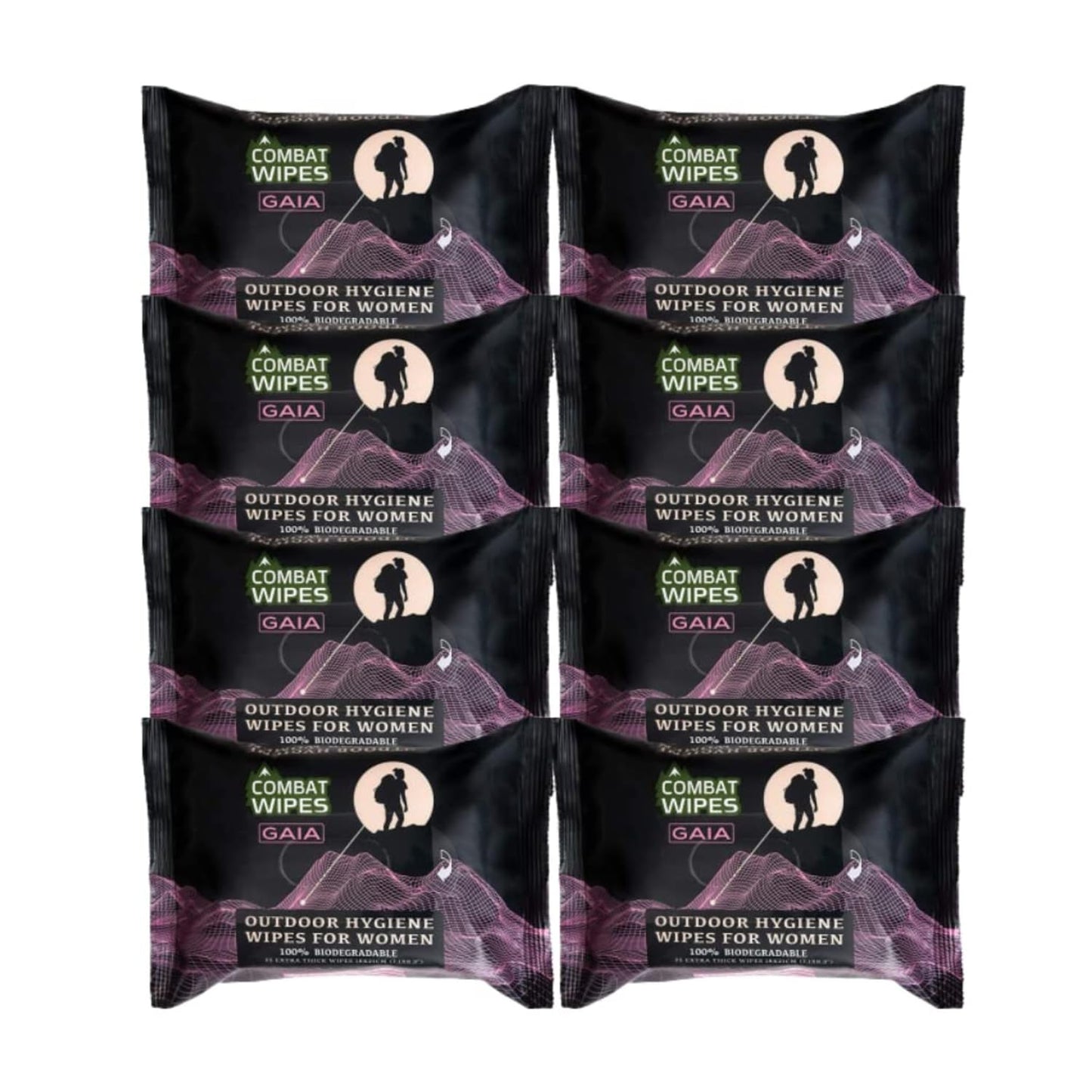 Combat Wipes Gaia - Biodegradable Feminine Hygiene Wipes