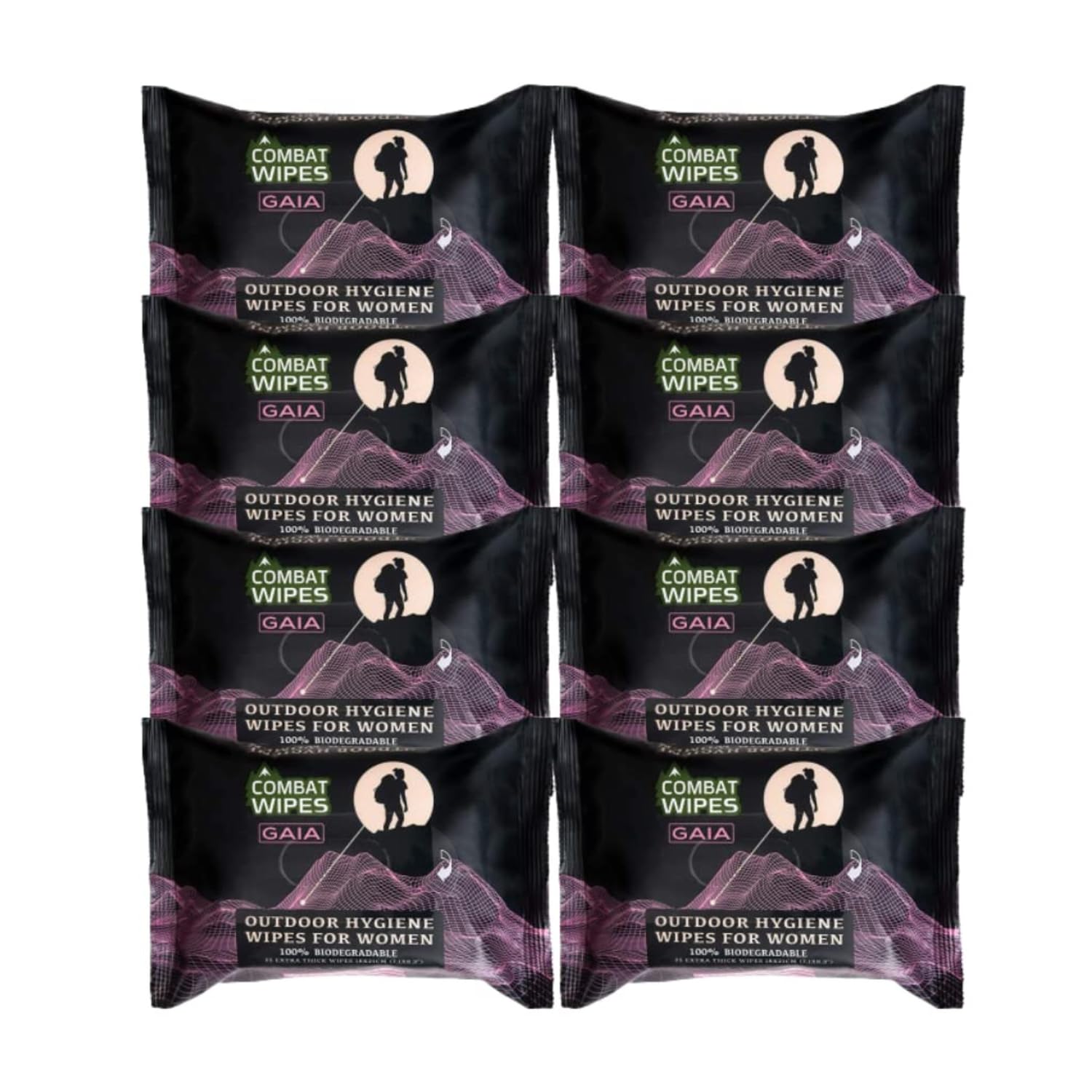 Combat Wipes Gaia - Biodegradable Feminine Hygiene Wipes