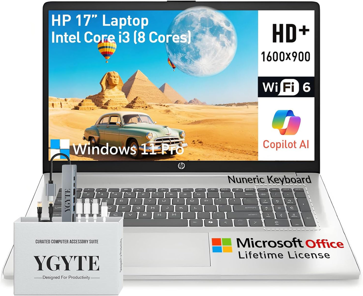 HP 17.3 Inch Laptop with Intel Core i3 and 32GB RAM for All Needs