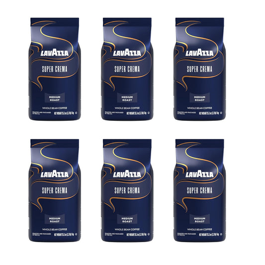 Lavazza Super Crema Whole Bean Coffee for Perfect Espresso