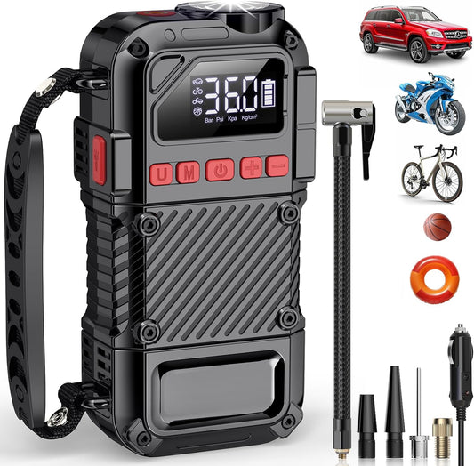Portable 20000mAh Tire Inflator - Pump Anywhere, Anytime!