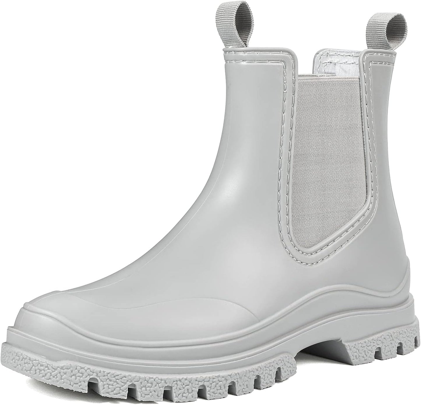 DKSUKO Women's Short Rain Boots: Waterproof Garden Chelsea Boot
