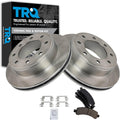 TRQ Rear Brake Pad & Rotor Kit Compatible with Chevrolet/GMC - Direct