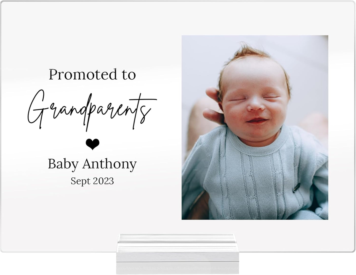 Personalized Baby Photo Plaque - Unique New Parents Gift - Customized with Your Image & Text